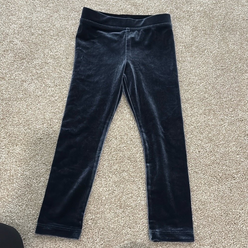 J Crew Crewcuts girls velour/velvet feel leggings